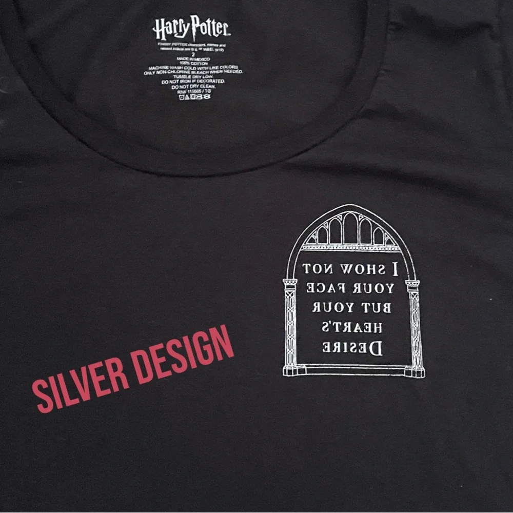 Harry Potter Black & Silver ‘Mirror of Erised” Shirt - Picture 5 of 7